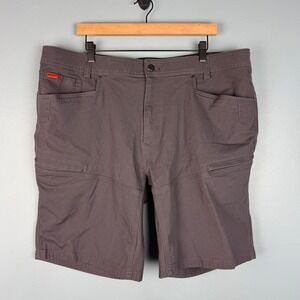 Brunt Men's 42 Gray Workwear Utility Hiking Outdoors Stretch Cargo 10" Shorts